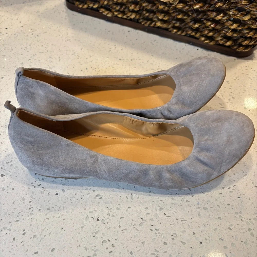J. Crew Gray Flats Suede 9.5